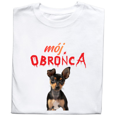Koszulka z Nadrukiem Mój Obrońca | Zdjęcie Twojego Psa