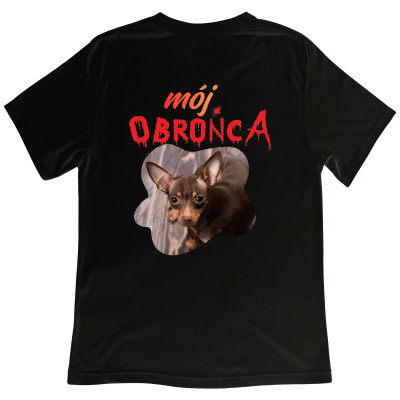 Koszulka z Nadrukiem Mój Obrońca | Personalizowane Zdjęcie Twojego Psa