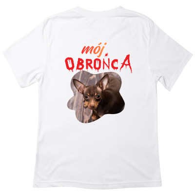 Koszulka z Nadrukiem Mój Obrońca | Personalizowane Zdjęcie Twojego Psa