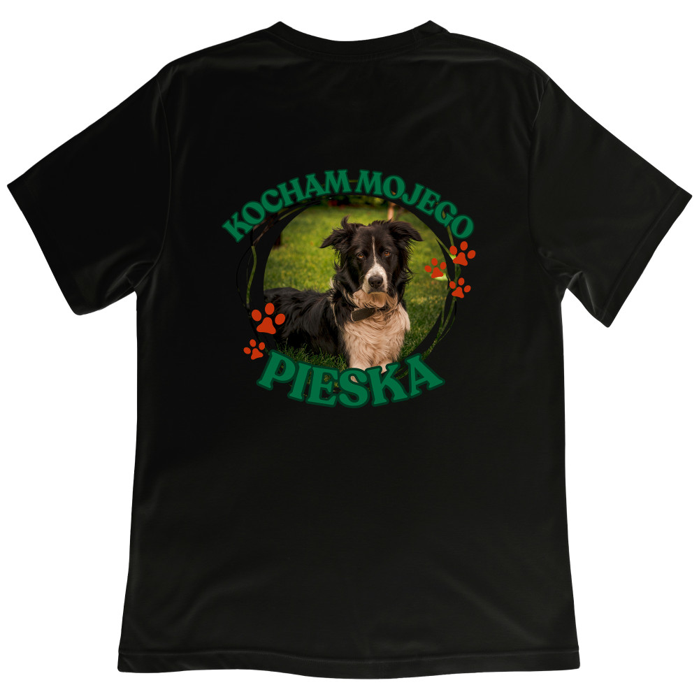 Koszulka z Nadrukiem Mój Obrońca | Personalizowane Zdjęcie Twojego Psa