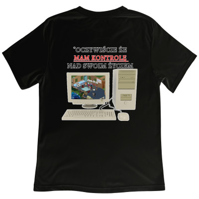 Koszulka z Nadrukiem Sims | Mem „Mam Kontrolę Nad Swoim Życiem” – Gra