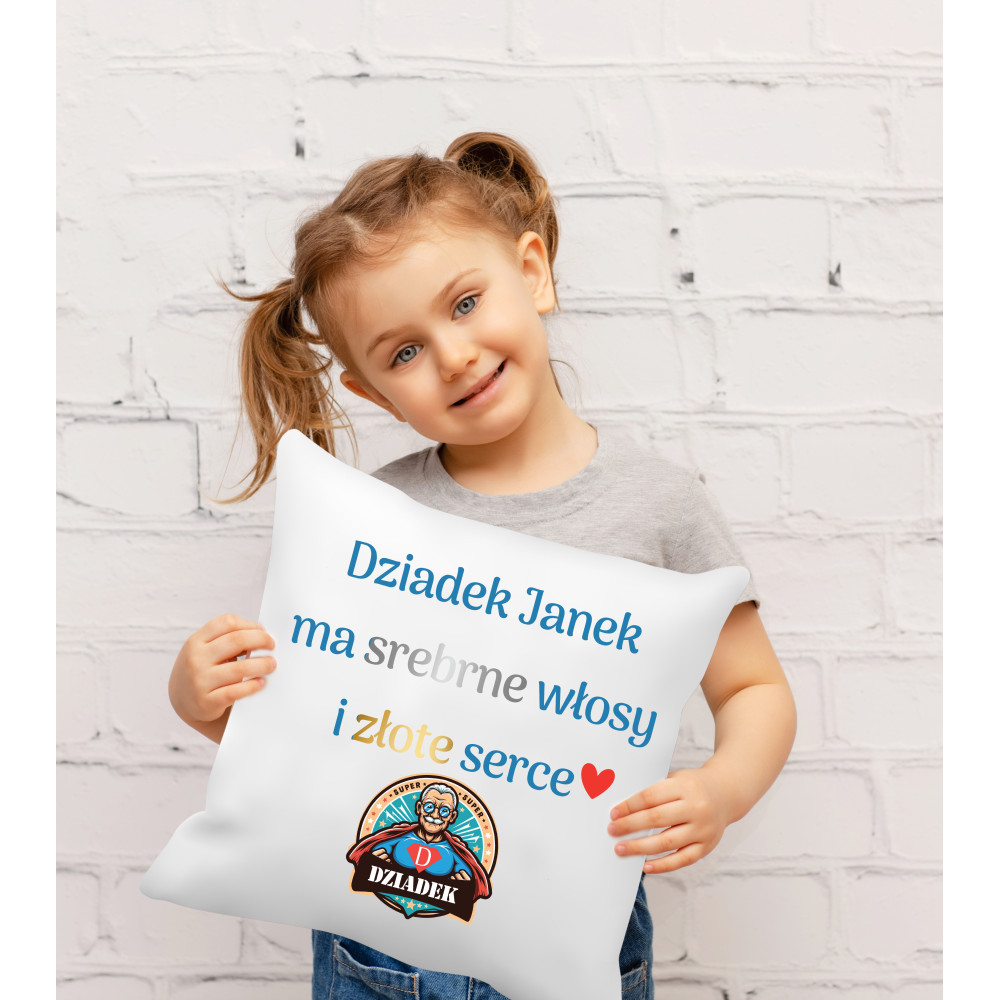 Poduszka dla Dziadka z imieniem – Super pomysł na prezent!