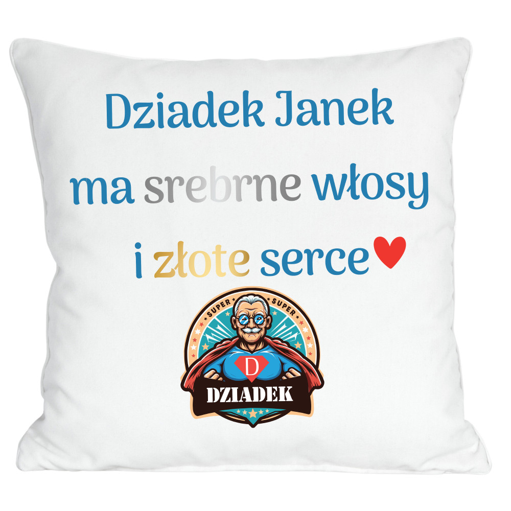 Poduszka dla Dziadka z imieniem – Super pomysł na prezent!