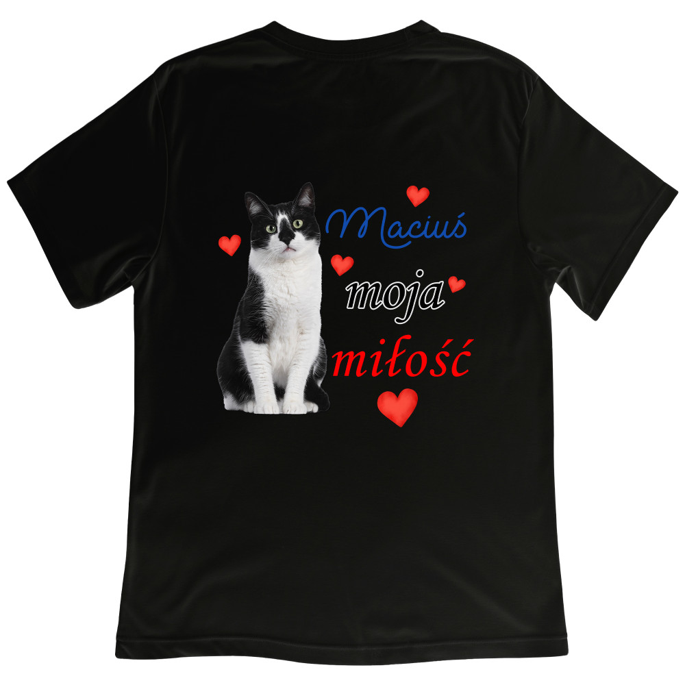 Koszulka z Nadrukiem – Zdjęcie Twojego Kota „Moja Miłość”
