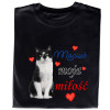 Koszulka z Nadrukiem – Zdjęcie Twojego Kota „Moja Miłość”