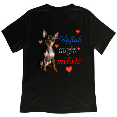 Koszulka z Nadrukiem – Zdjęcie Twojego Psa „Moja Miłość” | Dla Miłośników Psów