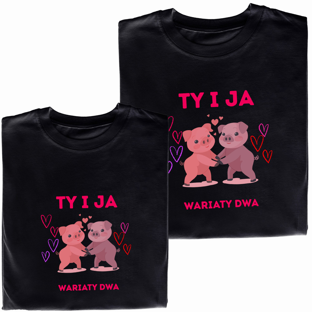 Koszulki dla Par „Ty i Ja – Dwa Wariaty” | Idealny Prezent z Charakterem