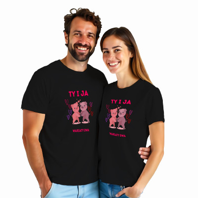 Koszulki dla Par „Ty i Ja – Dwa Wariaty” | Idealny Prezent z Charakterem