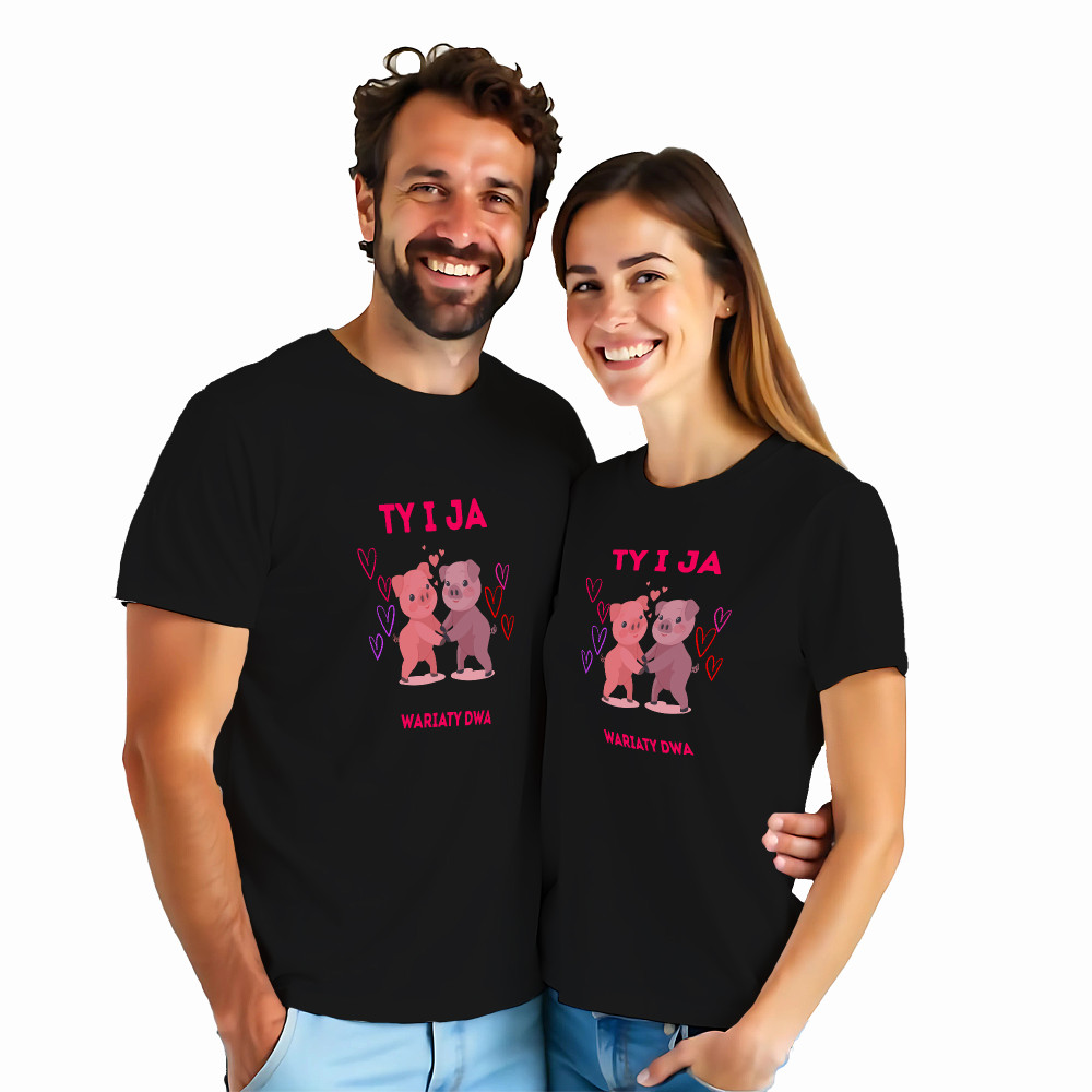 Koszulki dla Par „Ty i Ja – Dwa Wariaty” | Idealny Prezent z Charakterem