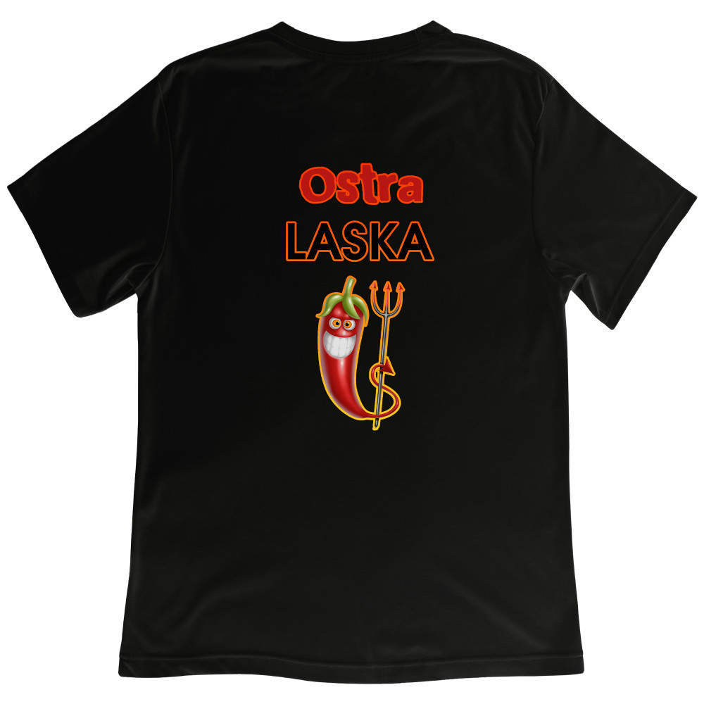 Koszulka z Nadrukiem „Ostra Laska” – Śmieszny Prezent na Walentynki i Urodziny