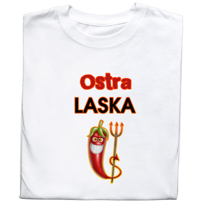 Koszulka z Nadrukiem „Ostra Laska” – Śmieszny Prezent na Walentynki i Urodziny