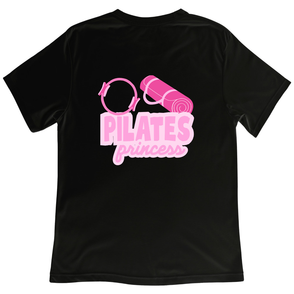 Koszulka z Nadrukiem „Pilates Princess” – Idealny Prezent dla Fanki Pilatesu i Aktywnego Stylu Życia