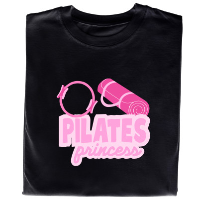 Koszulka z Nadrukiem „Pilates Princess” – Idealny Prezent dla Fanki Pilatesu i Aktywnego Stylu Życia