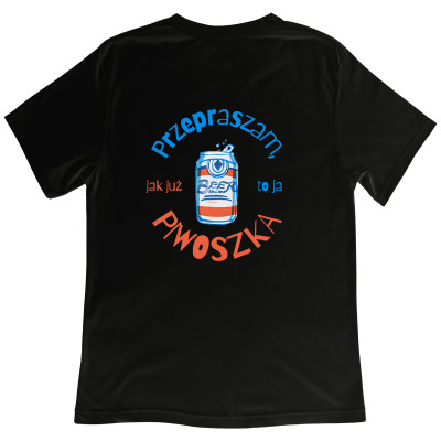 Koszulka z Nadrukiem „Przepraszam, Jak Już To Ja Piwoszka” – Śmieszny Prezent dla Fanki Piwa