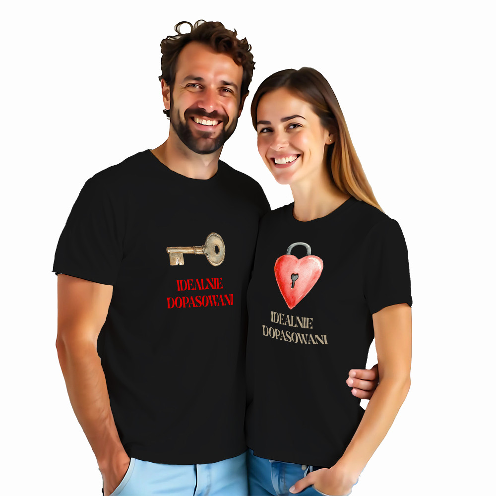 Koszulki dla Par „Idealnie Dopasowani” – Wyjątkowy Prezent na Rocznicę i Urodziny