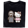 Koszulka z Nadrukiem Hello Kitty & Ghost Face – Unikalny Prezent na Każdą Okazję