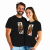 Koszulki dla Par – „Queen & King” Karty – Stylowy Prezent dla Zakochanych