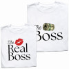 Koszulki dla Par – „The Boss & Real Boss” – Śmieszny Pomysł na Prezent