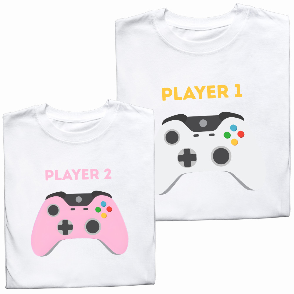 Koszulki dla Par – „Player & Gamer” – Śmieszny Pomysł na Prezent