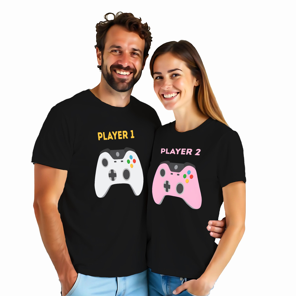 Koszulki dla Par – „Player & Gamer” – Śmieszny Pomysł na Prezent