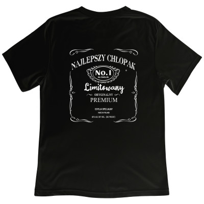 Koszulka z Nadrukiem „Najlepszy Chłopak – Whiskey” – Idealny Prezent dla Chłopaka