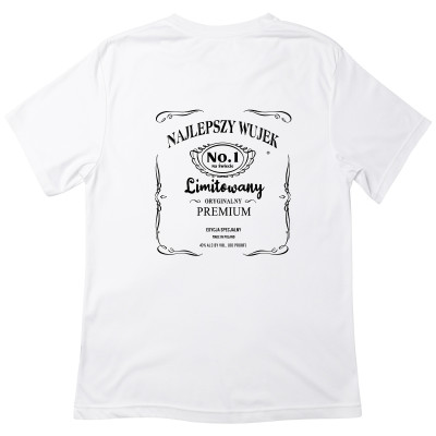 Koszulka z Nadrukiem „Najlepszy Wujek – Whiskey” – Limitowany Prezent dla Wujka