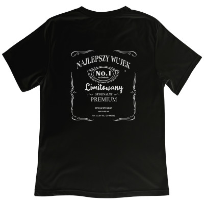 Koszulka z Nadrukiem „Najlepszy Wujek – Whiskey” – Limitowany Prezent dla Wujka