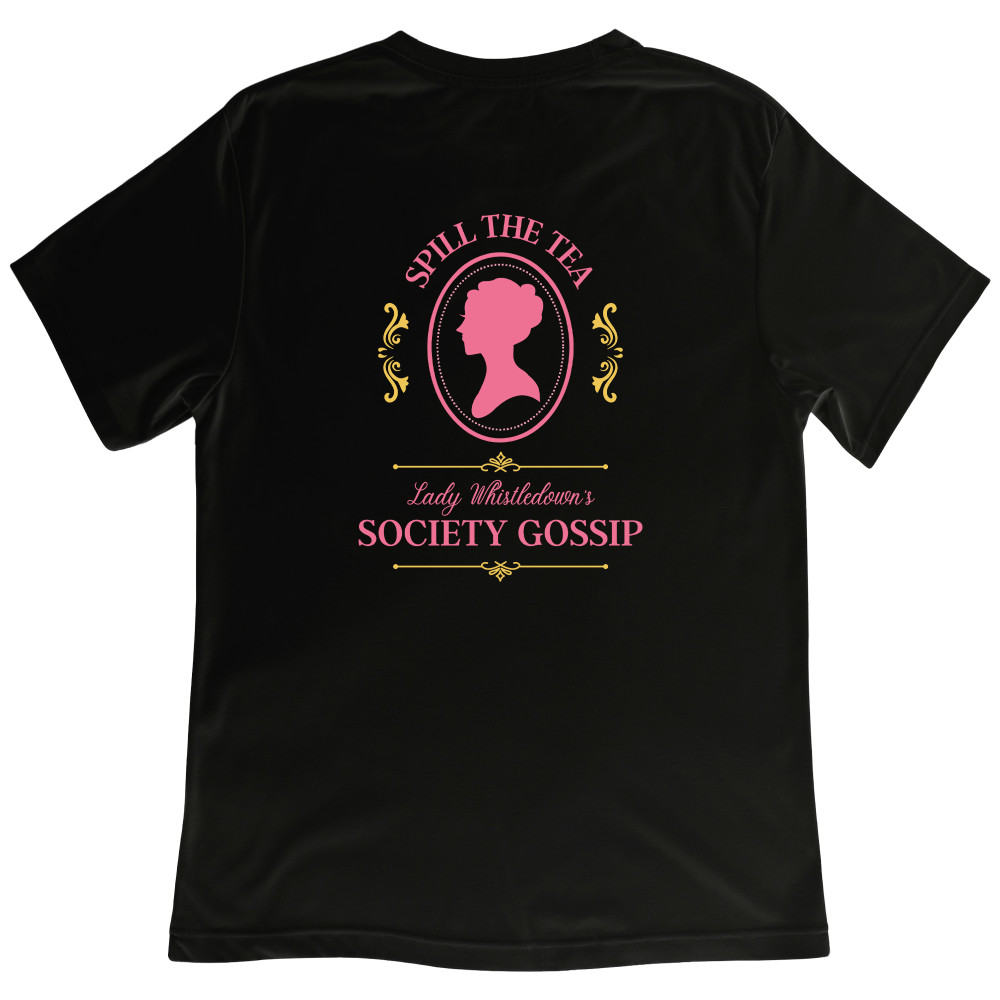 Koszulka z Nadrukiem „Lady Whistledown” – Stylowy Prezent