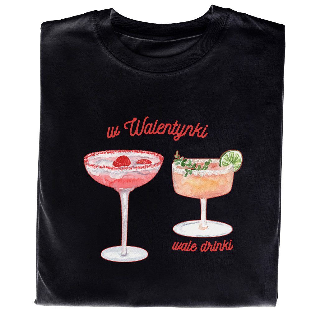 Koszulka z Nadrukiem „Wale Drinki” – Śmieszny Prezent