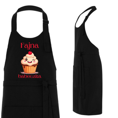 Fartuch kuchenny „FAJNA BABECZKA” – śmieszny fartuch z nadrukiem