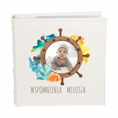 Album ze zdjęciem na urodziny chrzest roczek