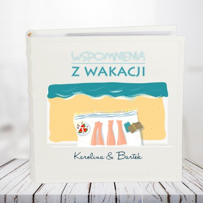 Album ze zdjęciami z wakacji -pamiątka