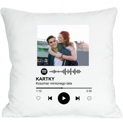 Spotify piosenka poduszka ze zdjęciem