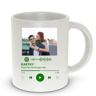 Spotify kubek ze zdjęciem piosenka