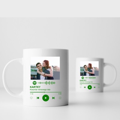 Spotify kubek ze zdjęciem piosenka