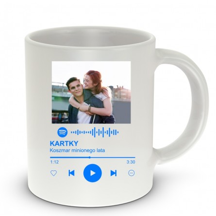 Spotify kubek ze zdjęciem piosenka