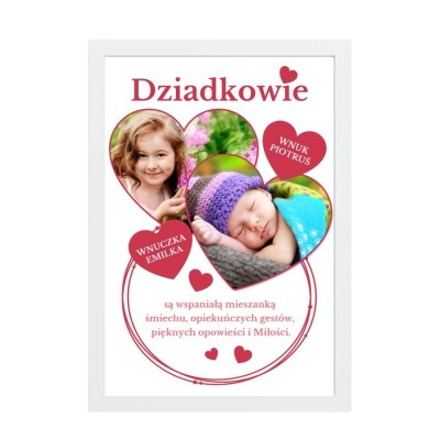Personalizowany plakat dla Babci i Dziadka