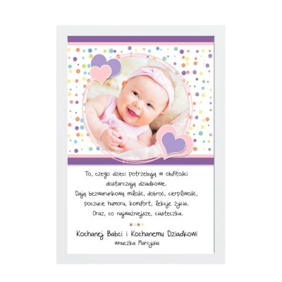 Personalizowany plakat dla Babci i Dziadka