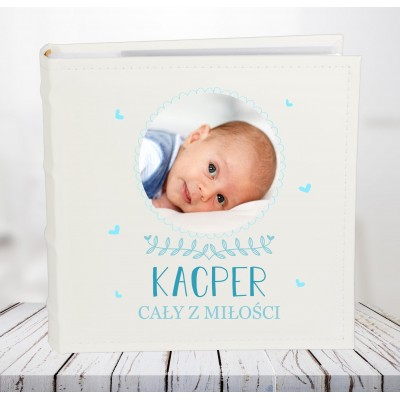 Album ze zdjęciem na Urodziny Chrzest Roczek