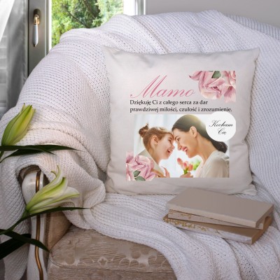 Poduszka ze zdjęciem prezent Dzień Mamy Matki