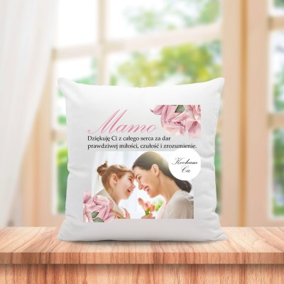 Poduszka ze zdjęciem prezent Dzień Mamy Matki