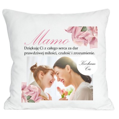 Poduszka ze zdjęciem prezent Dzień Mamy Matki