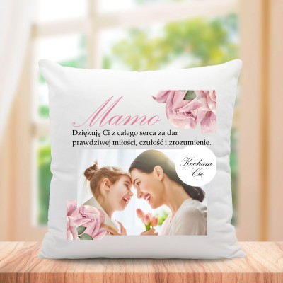 Poduszka ze zdjęciem prezent Dzień Mamy Matki