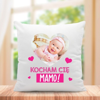 Poduszka ze zdjęciem prezent Dzień Mamy Matki