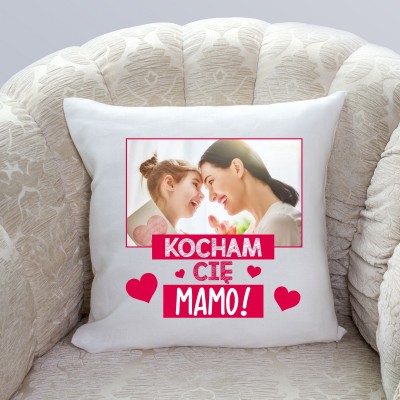 Poduszka ze zdjęciem prezent Dzień Mamy Matki