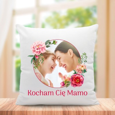 Poduszka ze zdjęciem prezent Dzień Mamy Matki