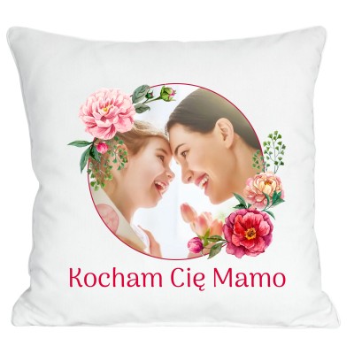 Poduszka ze zdjęciem prezent Dzień Mamy Matki