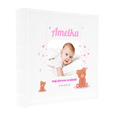 Album ze zdjęciem na urodziny dla dziewczynki