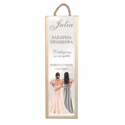 Skrzynka na alkohol dla Świadkowej