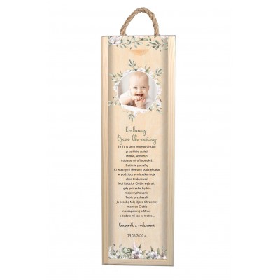 Podziękowanie dla Ojca Chrzestnego- skrzynka na wino